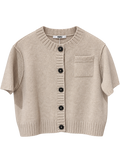 Narli Strickjacke Cashmere sand meliert