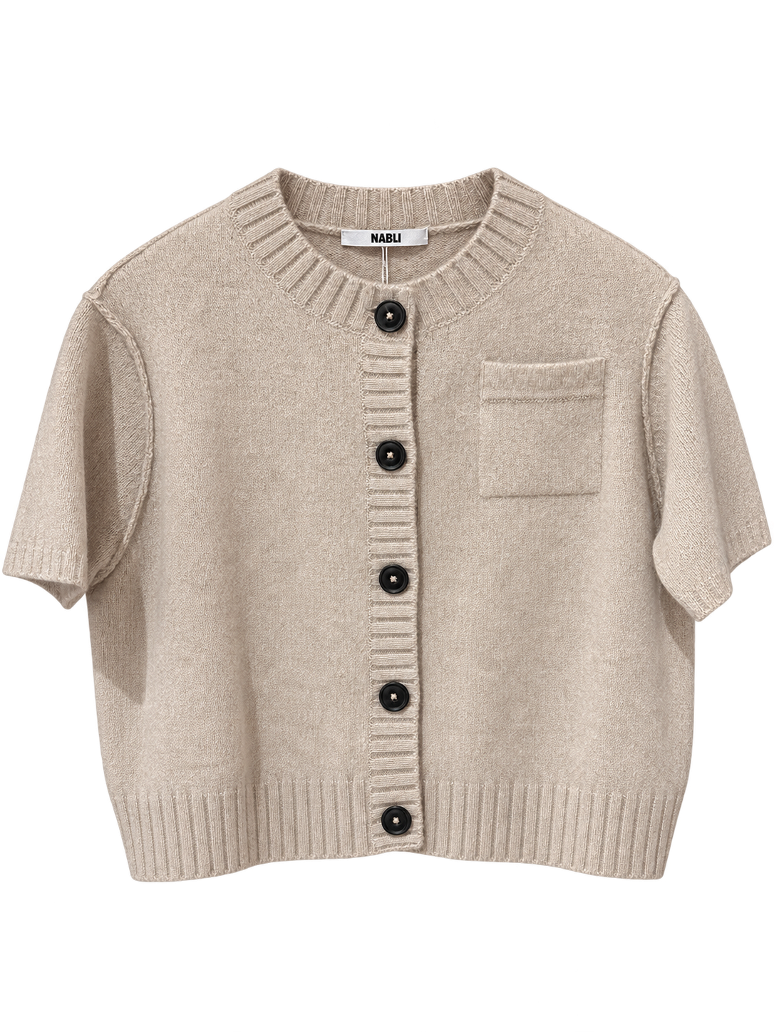 Narli Strickjacke Cashmere sand meliert