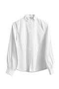 Narli Bluse mit Stehkragen white