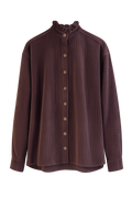 Narli Bluse / Blusenjacke Cord moccha