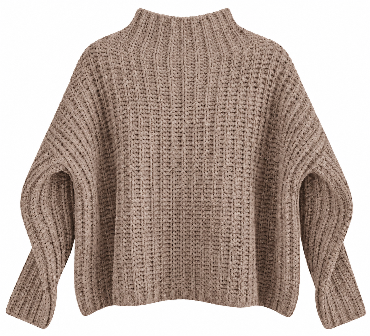 Pullover weit im Patentmuster choco