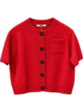 Narli Strickjacke Cashmere lipstick red