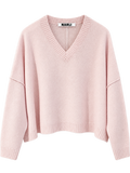 Pullover V-Ausschnitt Cashmere weit baby