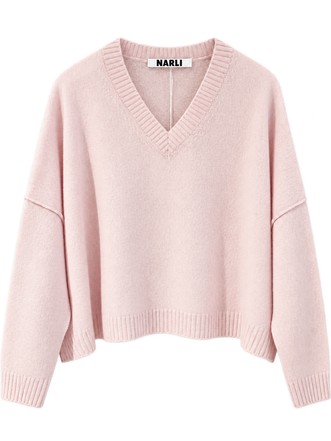 Pullover V-Ausschnitt Cashmere weit baby