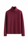 Pullover weit mit Rollkragen granata