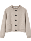 Narli Strickjacke Cashmere sand meliert