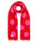 V VON GOAT Schal Polka Dots Orange Daisy/Sugar Plum
