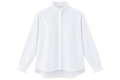 Narli Bluse mit Stehkragen / Rüsche white