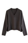 Narli Pullover weit mocha