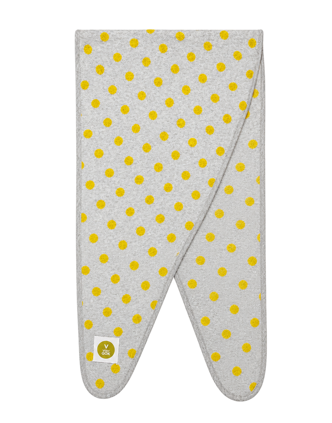 V VON GOAT Windboard Polka Dots Mel. Light Grey/Neon Yellow XL