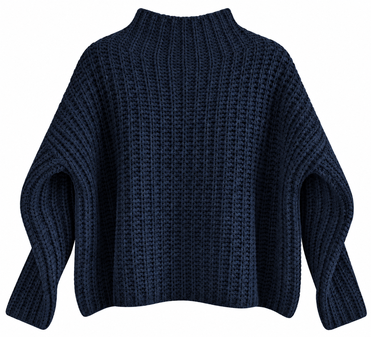 Pullover weit im Patentmuster night