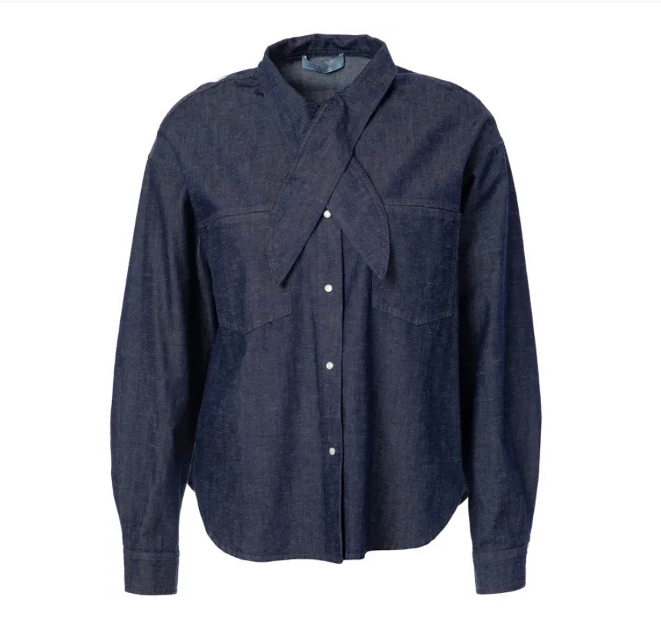 Bluse Plum Dark Denim