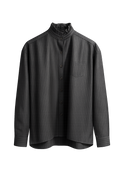 Bluse / Blusenjacke Nadelstreifen choko