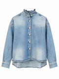 Narli Bluse / Blusenjacke Denim blue