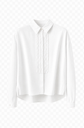 Narli Rüschenbluse Leinen white