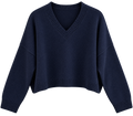 Pullover V-Ausschnitt weit night (dunkelblau)