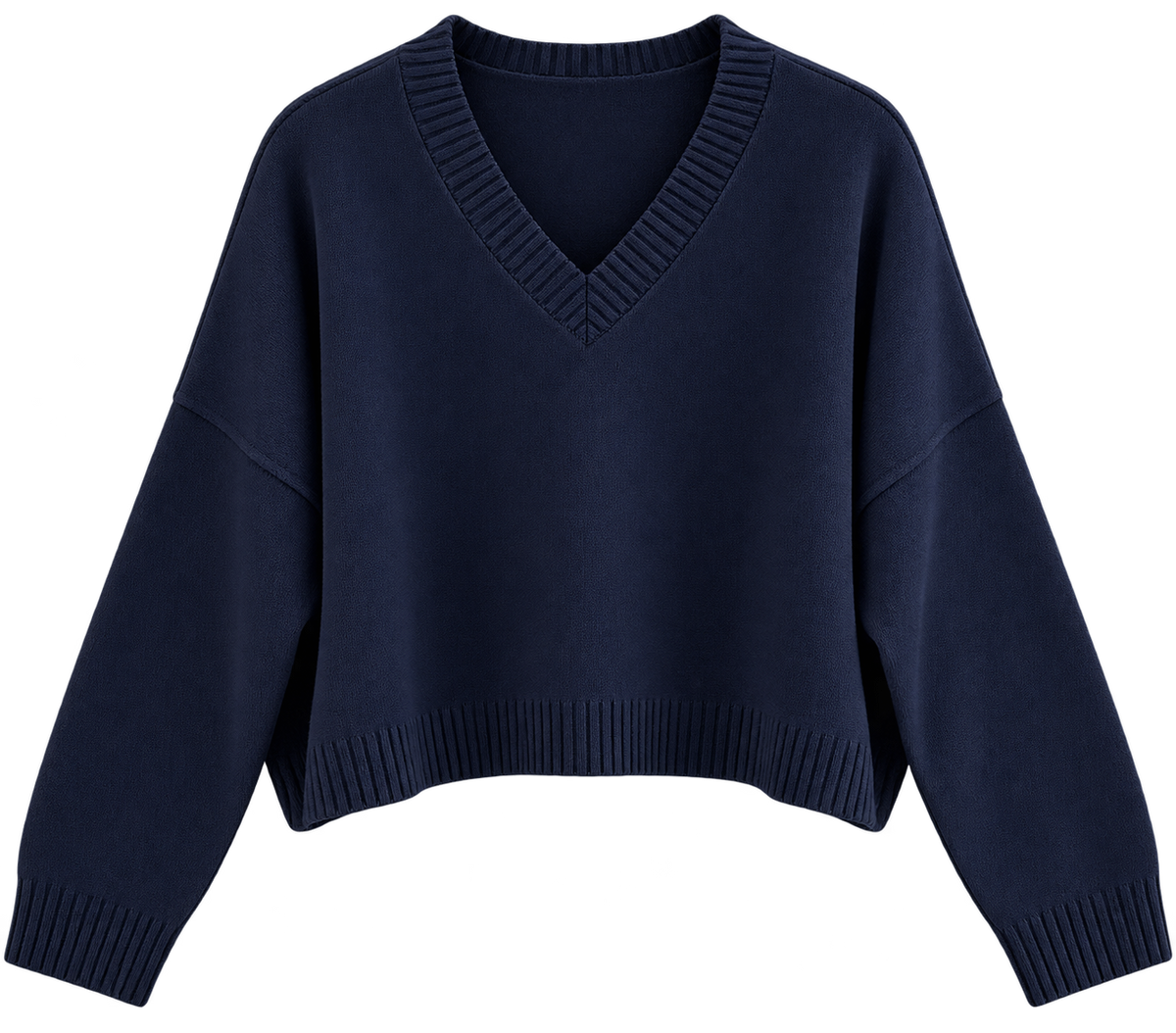 Pullover V-Ausschnitt weit night (dunkelblau)