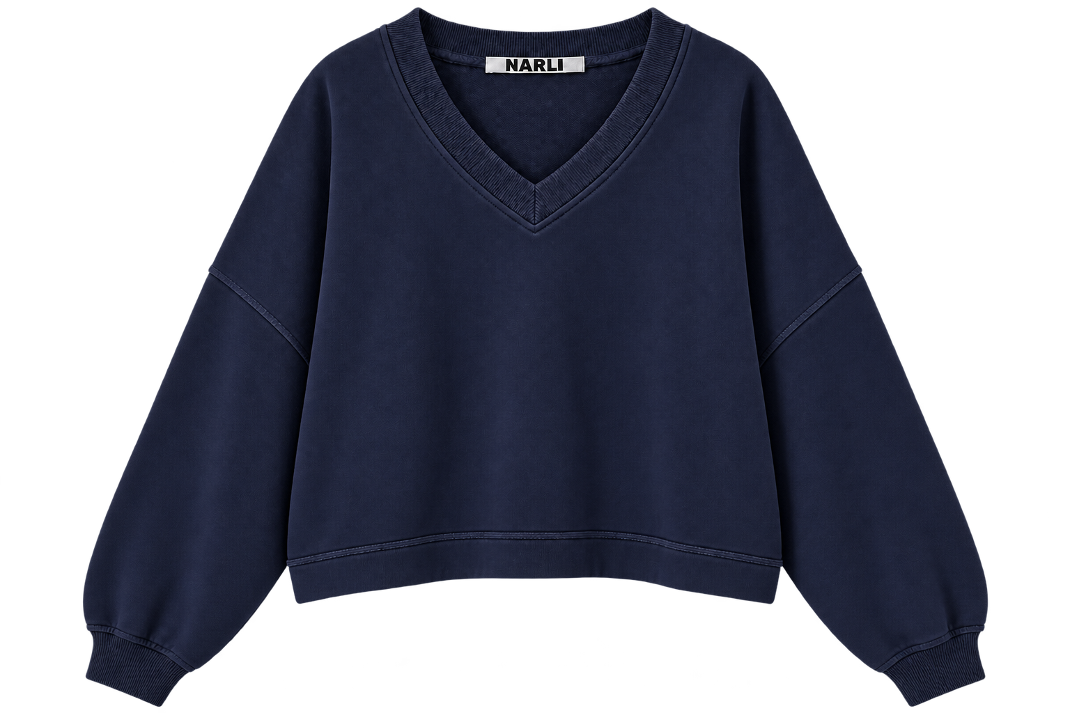 Narli Sweater weit navy