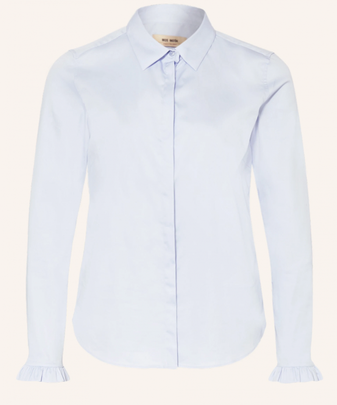 Bluse Mattie Flip Shirt Rüschenbluse lightblue