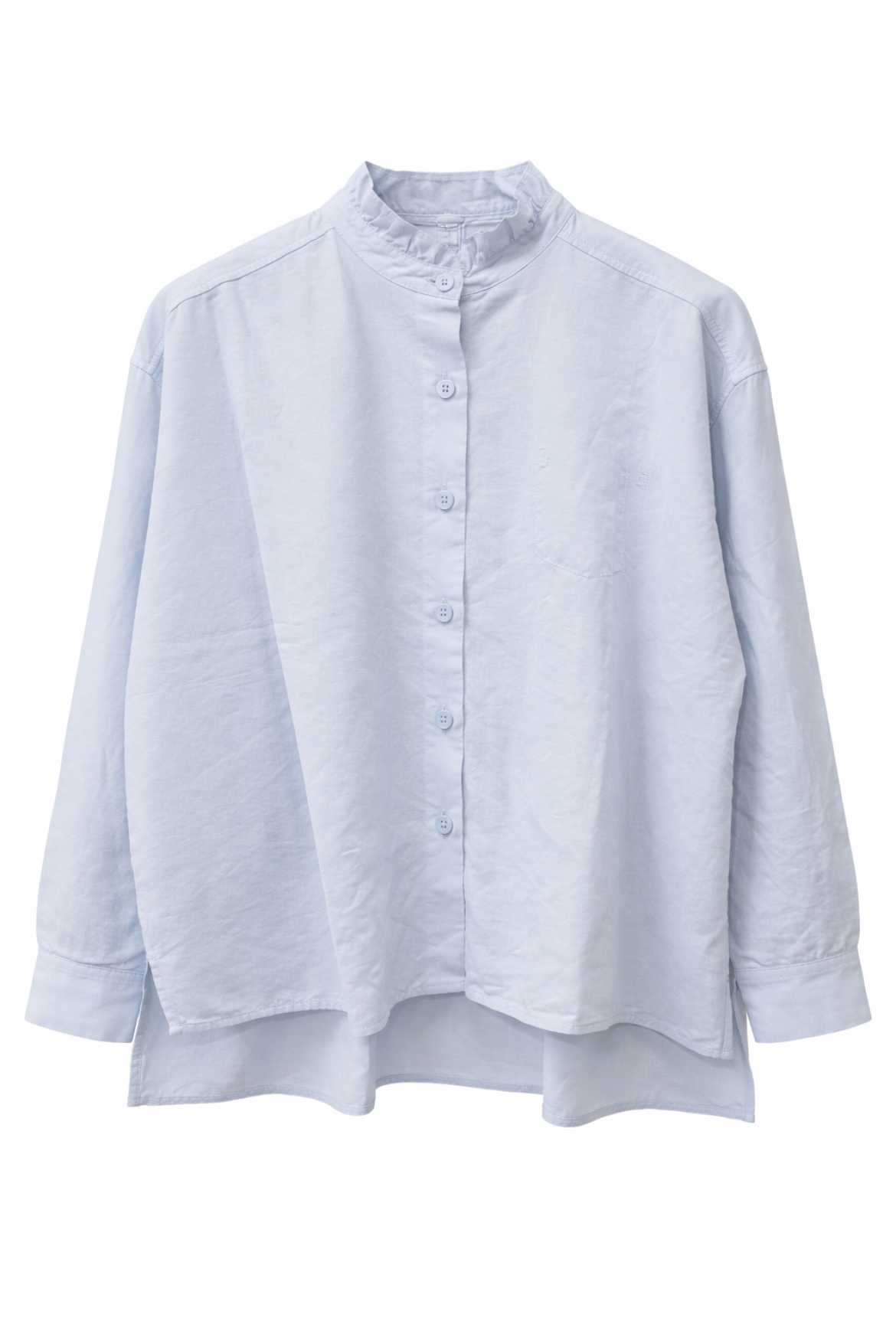 Bluse sky blickdicht