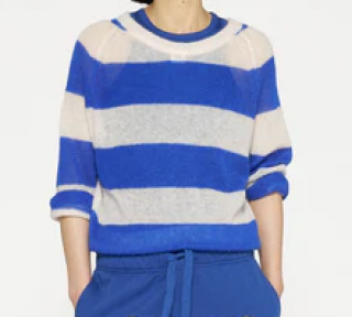 10Days Pullover thin knit stripes